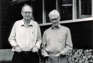 USA-besøk: Donald Knuth og Ole-Johan Dahl i 1970.